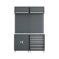 汇得立组合工具柜汽修工作站维修车间用多功能组合铁皮柜二联组合柜A款