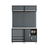 汇得立组合工具柜汽修工作站维修车间用多功能组合铁皮柜二联组合柜B款