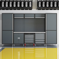 汇得立组合工具柜汽修工作站维修车间用多功能组合铁皮柜五联组合柜C款