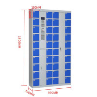 汇得立智能手机充电柜电子设备管理柜学校员工手机寄存柜条码系统40门