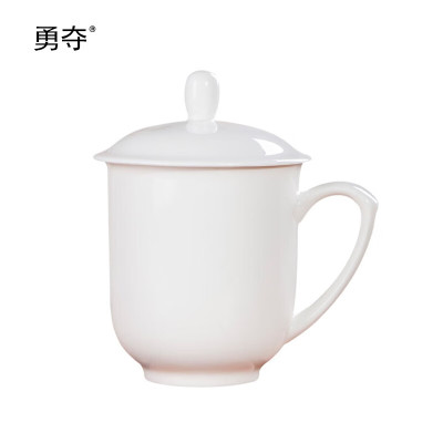 勇夺 水杯 陶瓷 白色 单位:个