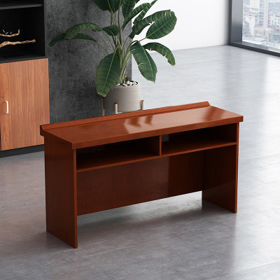 臻远 ZY-TZ-01 条桌培训桌会议桌听讲桌油漆贴木皮家具1.8m 红胡桃色