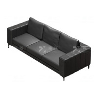 臻远 ZYJJ-80191 商务办公沙发简约会客沙发接待室洽谈区办公沙发组合 西皮三人位