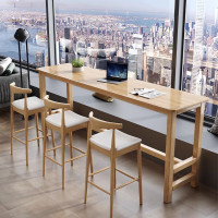 臻远 实木软包吧台椅 超3把发货