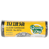 得力(deli) 9574垃圾袋 黑50*60cm(30个/卷)八角底
