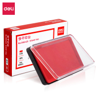 得力(deli) 9864ES快干印台(红)只