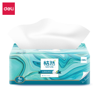 得力桔然nature系列MR4080-01软抽4层80抽(白)(包)