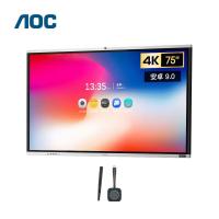 AOC 会议平板75英寸4K智能会议平板 单机+投屏器+智能笔