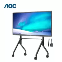 AOC 会议平板98英寸4K智能会议平板 单机+智能笔+投屏器+推车