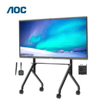 AOC 会议平板98英寸4K智能会议平板 单机+智能笔+投屏器+OPS(i5)+推车