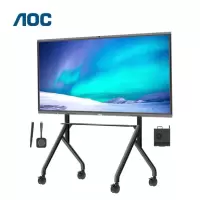AOC 会议平板98英寸4K智能会议平板 单机+智能笔+投屏器+OPS(i5)+推车
