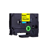 国际标签机色带 6mmAZe-Z611黄底黑字(带芯片)