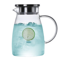 茶花(CHAHUA) 耐热防爆玻璃泡茶壶香亚壶玻璃凉水壶耐高温白开水杯套装果汁扎壶玻璃茶壶 1.5L 香亚壶 单壶
