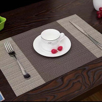 洁丽雅 餐垫复西垫长方形餐桌垫碗垫子杯垫隔热垫 [咖啡色]