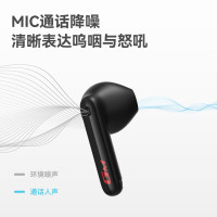 漫步者 GM3 PLUS 真无线蓝牙5.3[45ms低延时]半入耳式游戏音乐耳机 白色/黑色