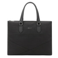 斯莫尔(SIMOER)546黑色商务公文包休闲办公手拿包电脑包男士手提包