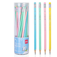 得力 HC115-2B 纯色系列桶装2B铅笔(30支/筒)(混)