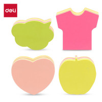 得力(deli) 21506 8本彩色异型便利贴彩色记事贴 可爱装扮功能/ 便签本/自粘式记事本