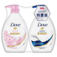 多芬沐浴乳樱花甜香+深层营润(550G+550G)