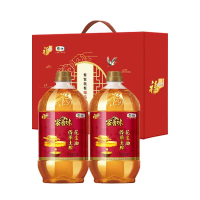 福临门 传承土榨花生油-1.8L*2 精品礼盒