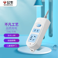公牛(bull)GN-612排插/插座 1.8米 总控 2插位 三插*1两插*1