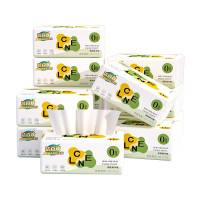 洁百欢 亲肤白色抽纸 6包