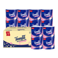 得宝 有芯卷筒加厚卫生纸纸巾卷纸4层160g樱花香味整箱装 T4682-A 16卷*1箱