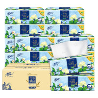 清风 花萃臻品4层90抽/包抽取式面巾纸BR12MHCE 16包*1 箱