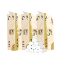 清风 原木纯品4层700克无芯卷纸B00A7MCE5 10卷*3 提
