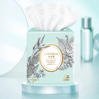 清风 铂丽雅丝柔3层70抽/盒盒装面纸 4盒*2 提