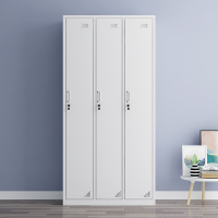 御璟 宇威更衣柜员工柜储物柜带锁钢制铁皮柜存包柜 鞋柜三门更衣柜升级款TW-GYG302