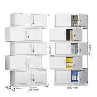 御璟 宇威文件柜办公柜钢制铁皮柜资料柜档案柜 储物柜分五节文件柜(经济款)TW-WJWJGFW01