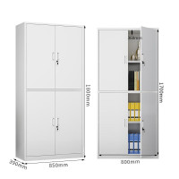 御璟 宇威 资料柜文件柜办公柜钢制铁皮柜档案柜储 物柜通体双节文件柜(实用款)TW-WJGTSJS
