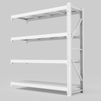 御璟 宇威仓储货架超市仓库架展示架中型2米四层副架 白色款2000*600*2000mmYW-HJ008
