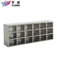 御璟 宇威(YUWEI) 201不锈钢储物柜鞋柜无 尘净化工厂车间职员多格存放柜18格单面TW-PKCD8
