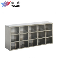 御璟 宇威(YUWEI) 201不锈钢储物柜鞋柜无尘 净化工厂车间职员多格存放柜15格单面TW-KUDT9