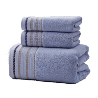 恒源祥 蜂窝丝带浴巾三件套HYX032MJ 70*140cm(颜色 随机发)