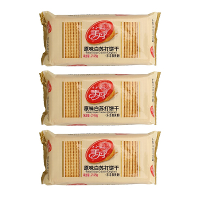 美丹(MEIDAN) 白苏打 饼干248g*3(原味)