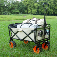 徽羚羊 云途户外可折叠营地小推车5寸 HLY-YYTC-002 黑色