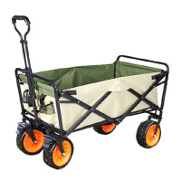 徽羚羊 云途 户外可折叠营地小推车—8寸 轮带刹车 容积100L 米白色