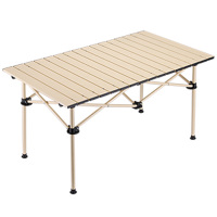 徽羚羊 户外阳台便携折叠桌长桌餐桌 95*57*50CM HLY-ZDZ-001 米色