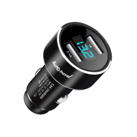 美旅 金属双USB数显车充 AT-5003 3.2*3.2*6.5cm