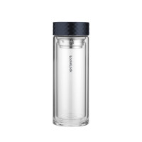 乐扣乐扣(LOCK&LOCK) 家用品风尚双层玻璃杯 360ml LLG938FU