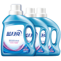 蓝月亮薰衣草洁净洗衣液8斤套装 机洗2kg×1瓶+1kg×2瓶