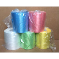 明朔机用捆扎绳 PE结束带 全新料结束带 机用自动结束带 宽28mm 12卷/箱 重25kg黄色