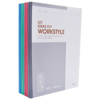 晨光(M&G)APYJQ411 A5无线装订本40页商务软抄记事本 笔记本单线本10本装