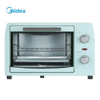 美的小烤箱上下石英管均匀烘焙12L多功能迷你烤箱PT12B0淡雅绿