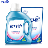 蓝月亮深层洁净洗衣液自然清香1kg+袋装500g