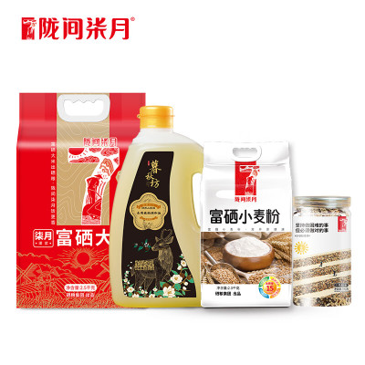 陇间柒月 富硒米面粮油组合8.2kg