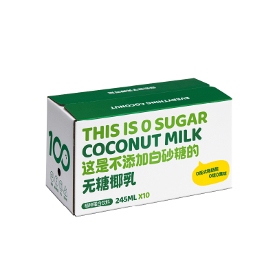 可可满分-无糖椰乳245ml*10瓶